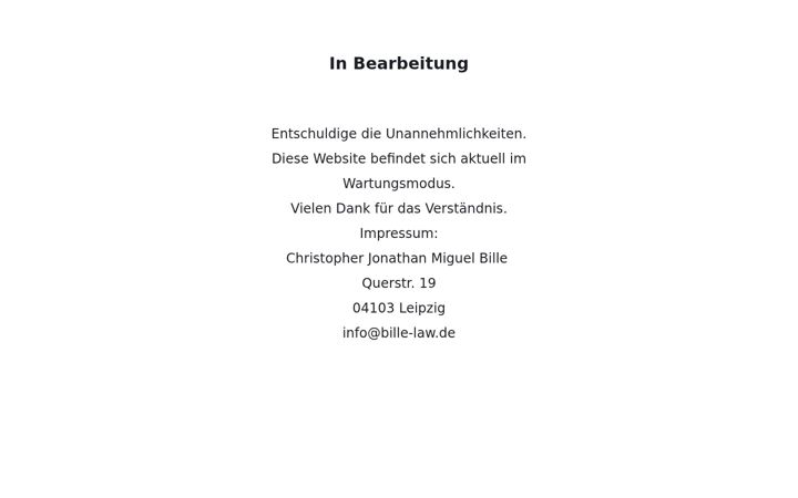 Screenshot of bille-law.de
