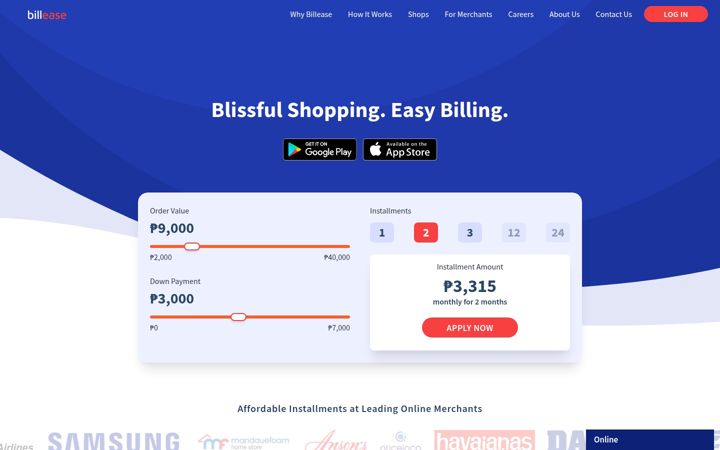 Screenshot of billease.ph