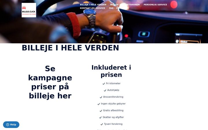 Screenshot of billeje.click