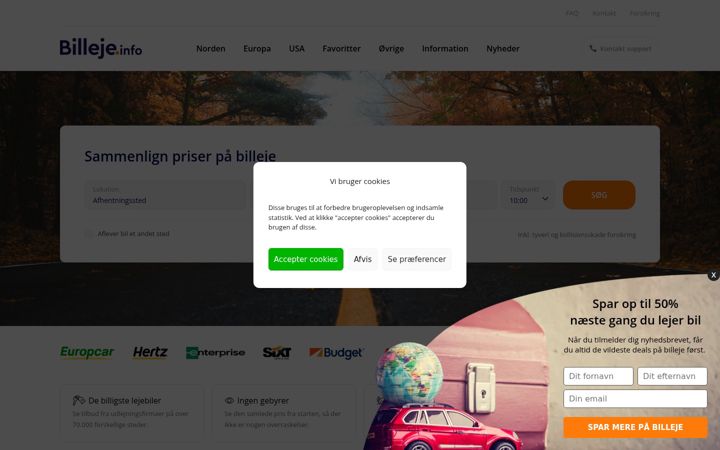 Screenshot of billeje.info