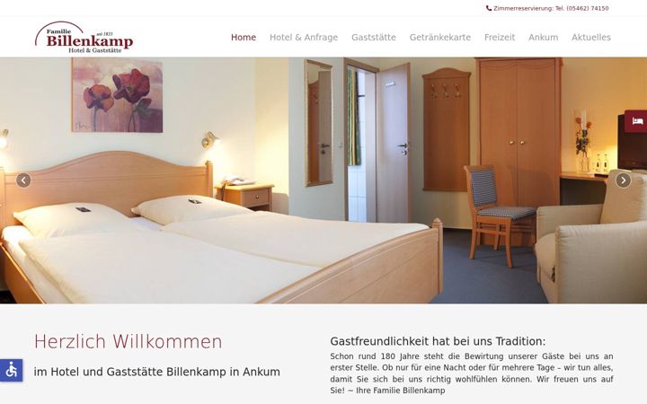 Screenshot of billenkamp.com