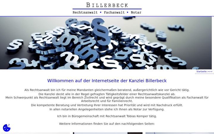 Screenshot di billerbeck.net