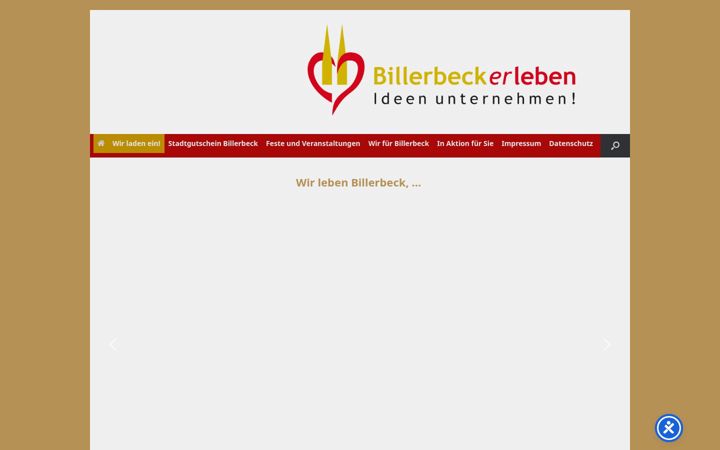 Screenshot of billerbeckerleben.de
