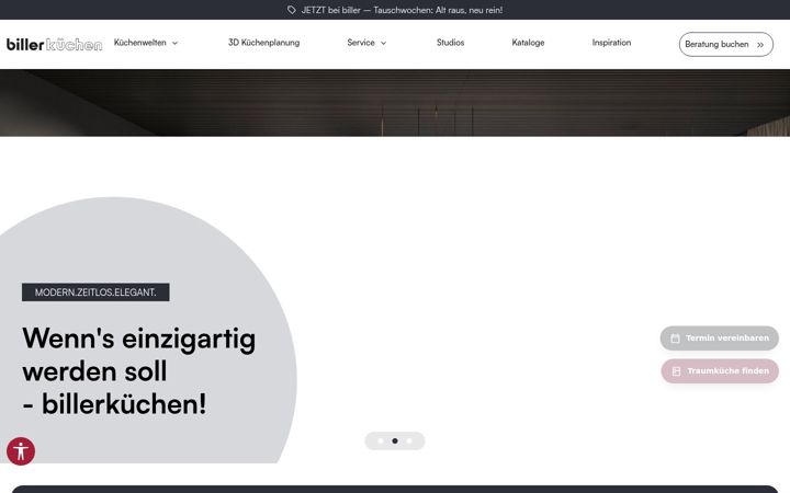 Screenshot of billerkuechen.de
