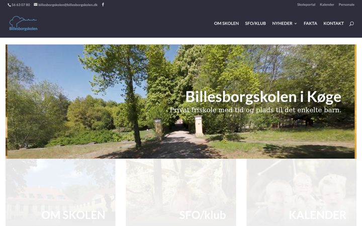 Screenshot di billesborg-skolen.net