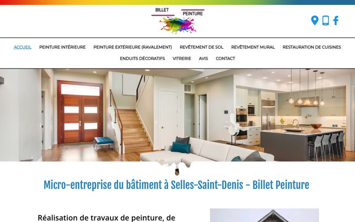 Screenshot of billet-peinture.fr