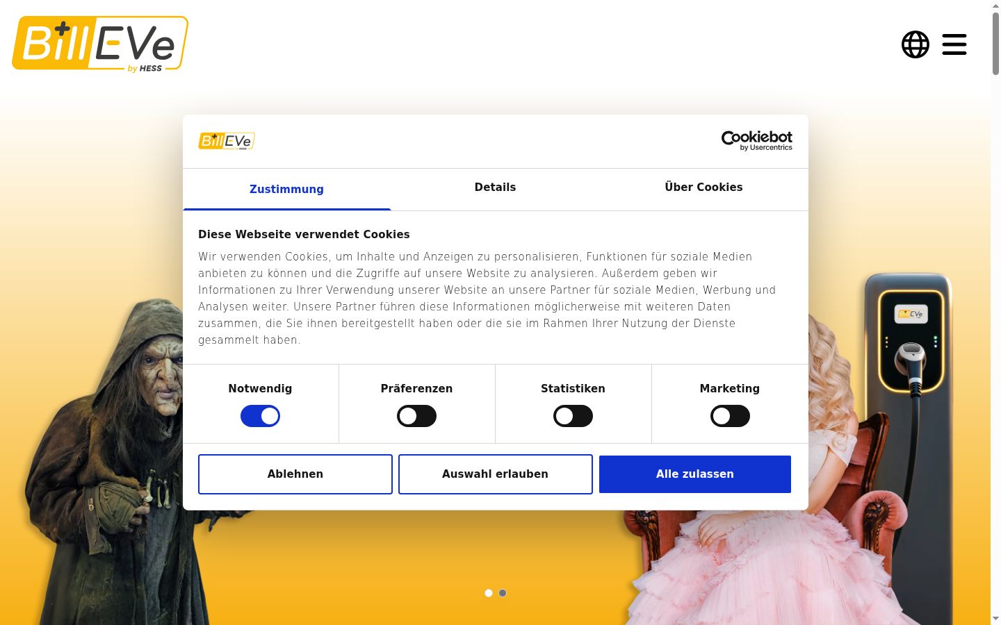 Sutikimo reklamjuostės, rodytos prieš bet kokią sąveiką, ekrano kopija