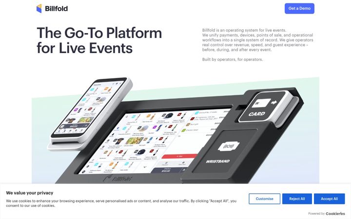 Screenshot of billfold.tech