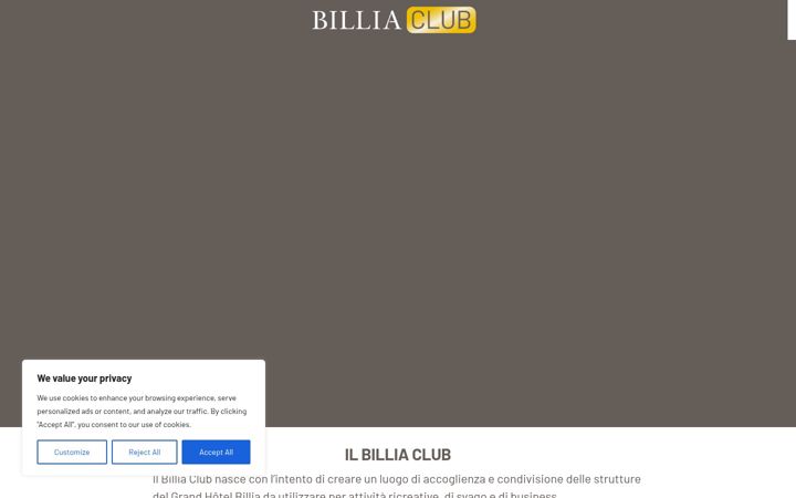 Screenshot of billiaclub.it