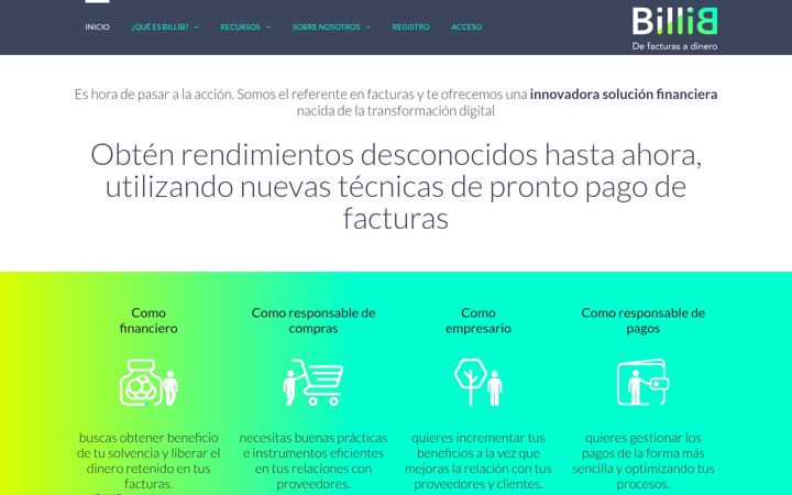 Screenshot of billibfinance.com