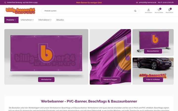 Screenshot of billig-banner24.de