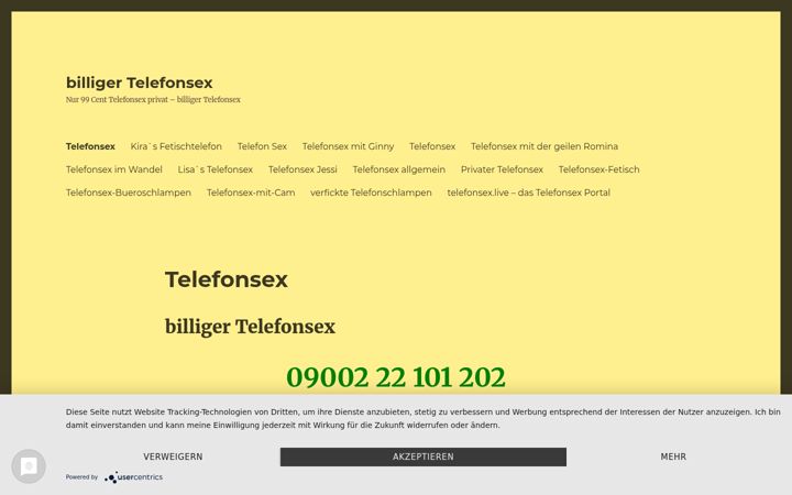 Screenshot of billiger-telefonsex.net