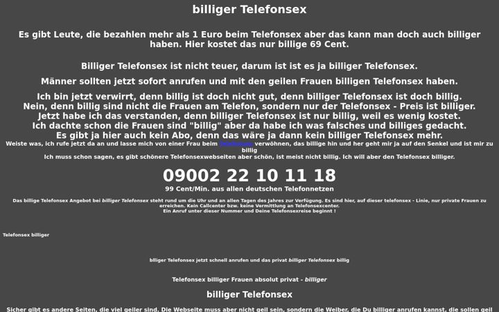 Screenshot of billiger-telefonsex.xyz
