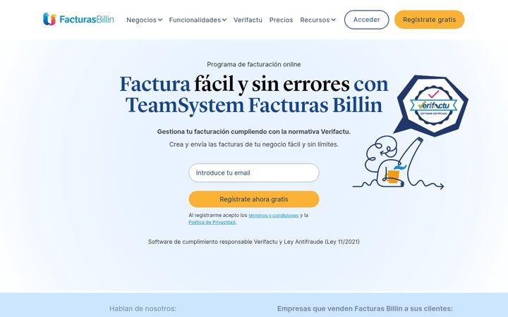 Screenshot di billin.net