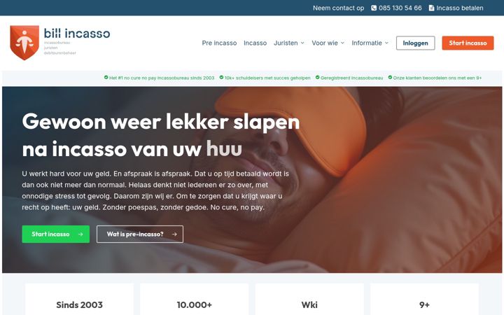 Screenshot of billincasso.nl