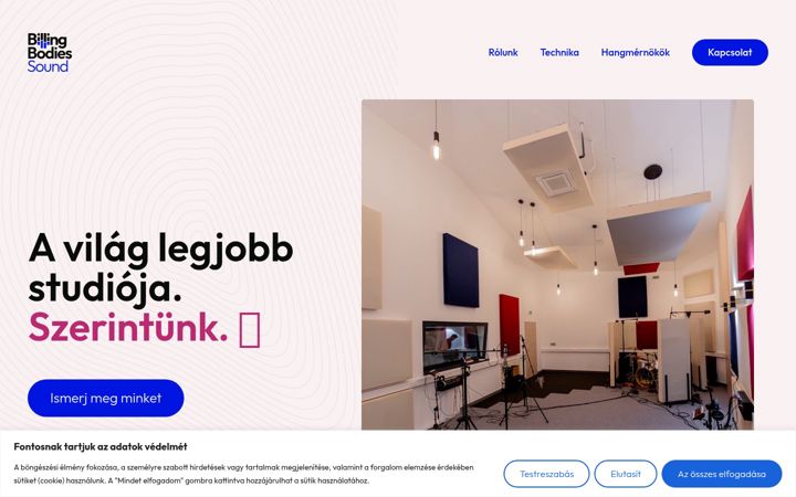 Screenshot of billingbodiessound.hu