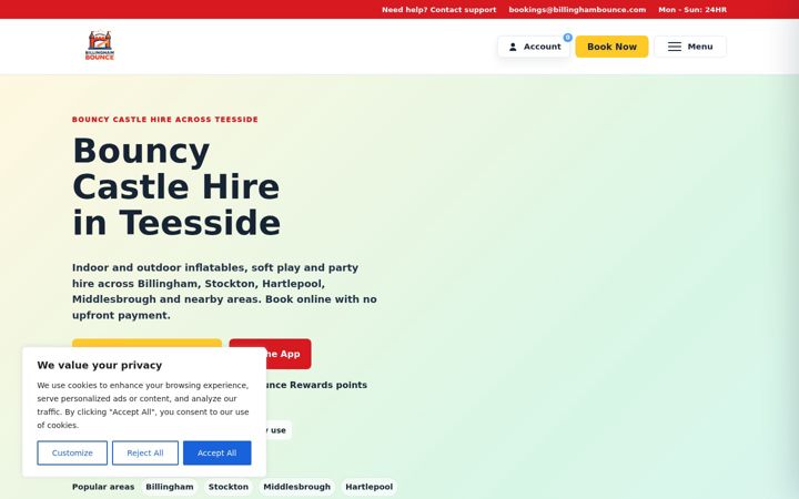 Screenshot of billinghambounce.com