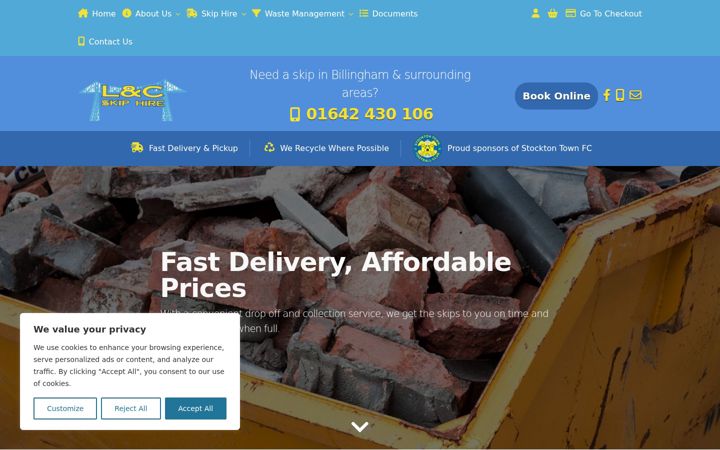 Screenshot of billinghamskiphire.co.uk