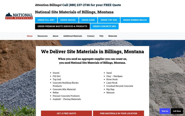 Screenshot of billingssitematerials.com