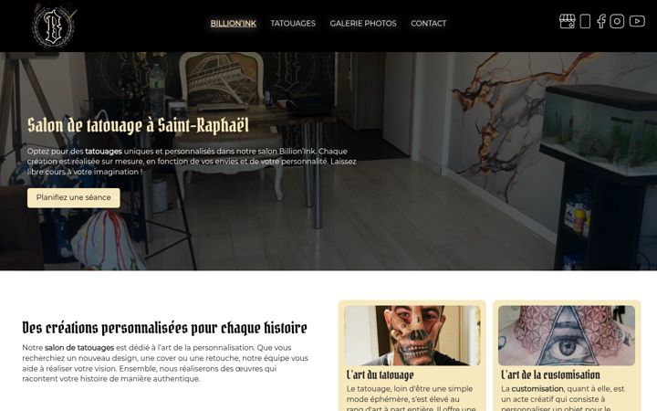 Screenshot of billion-ink.fr