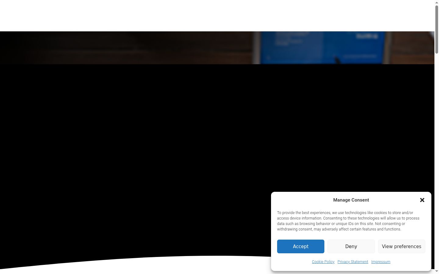 Sutikimo reklamjuostės, rodytos prieš bet kokią sąveiką, ekrano kopija
