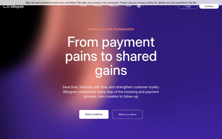 Screenshot of billogram.com