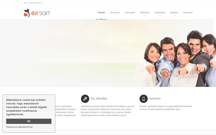 Screenshot of billsoft.hu