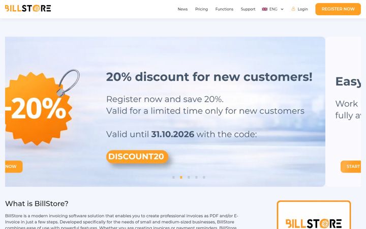 Screenshot of billstore.net