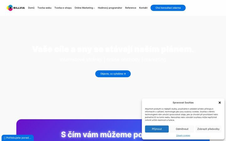 Screenshot του billvia.cz