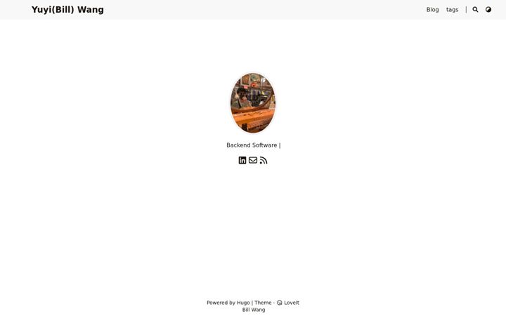 Screenshot of billwang.org
