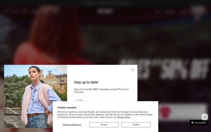 Screenshot of billybelt.com