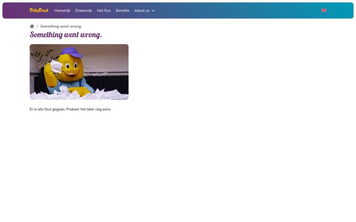 Screenshot of billybird.nl