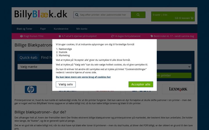 Screenshot of billyblaek.dk