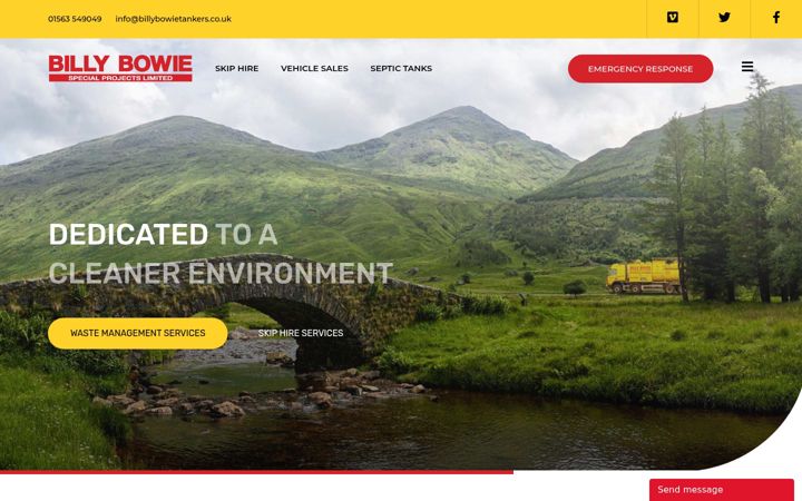 Screenshot of billybowietankers.co.uk