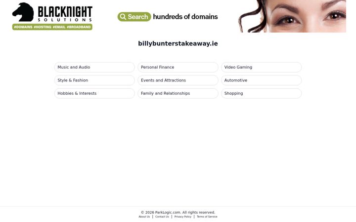 Screenshot of billybunterstakeaway.ie