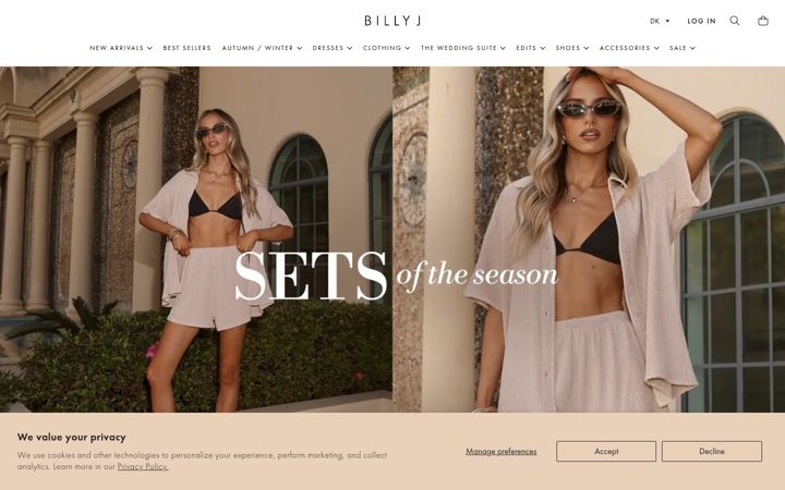 Екранна снимка на billyj.com