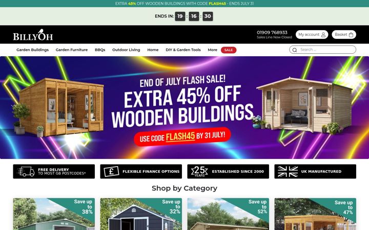 Screenshot of billyoh.com