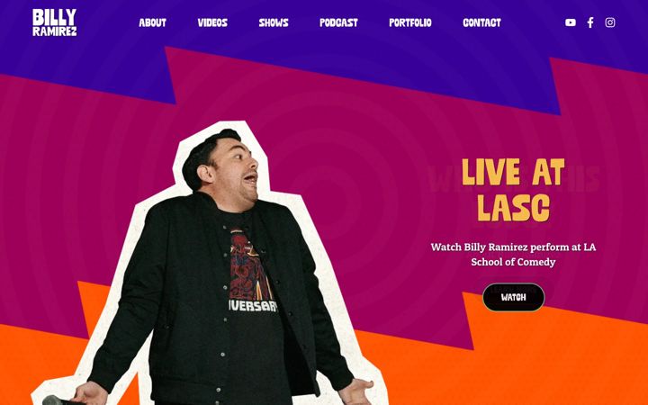 Screenshot of billyramirez.com
