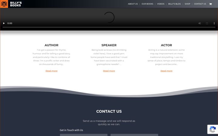 Screenshot of billysbooks.com.au