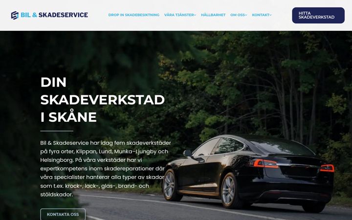 Screenshot of biloskadeservice.se