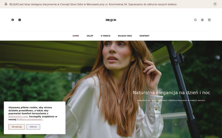 Screenshot of bilquislove.com