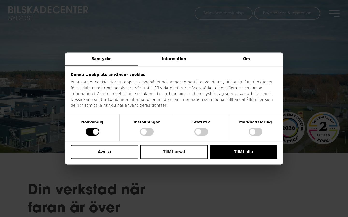 Captura de ecrã do banner de consentimento apresentado antes de qualquer interação
