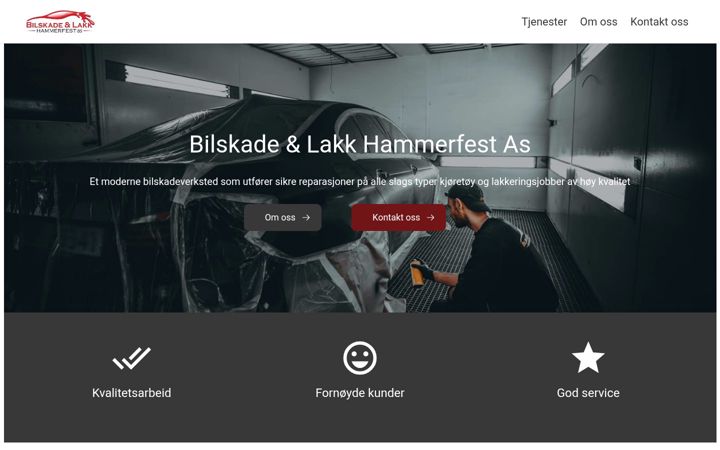 Screenshot of bilskadehammerfest.no