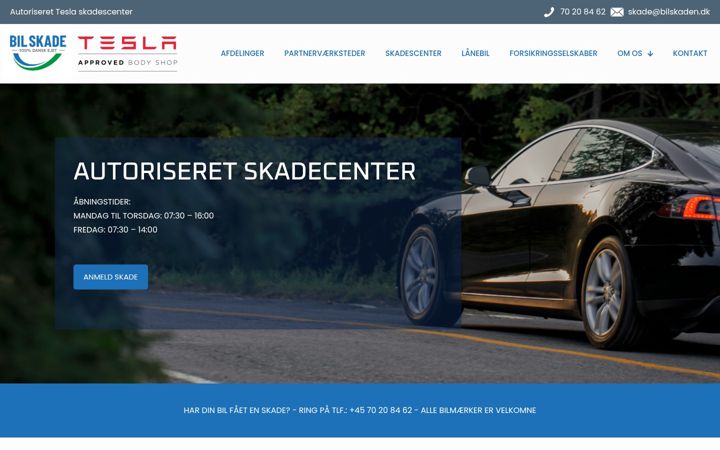 Screenshot of bilskaden.dk