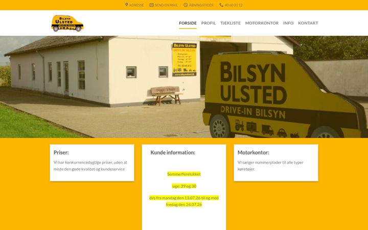 Screenshot of bilsynulsted.dk