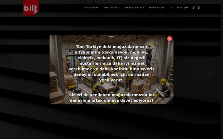 Screenshot of bilt.com.tr