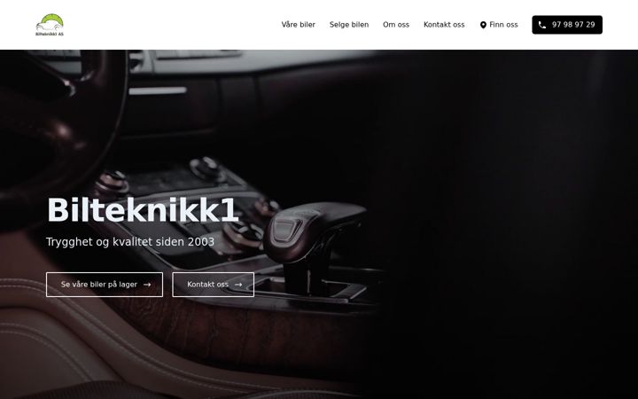 Screenshot of bilteknikk1.no