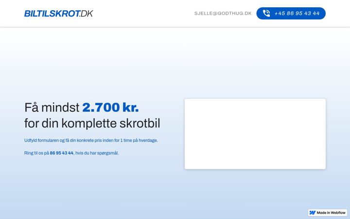 Screenshot of biltilskrot.dk