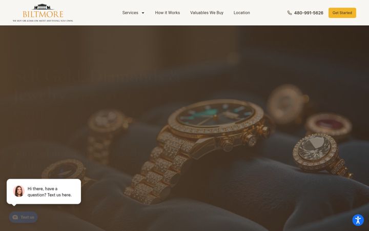 Screenshot of biltmoreloanandjewelry.com