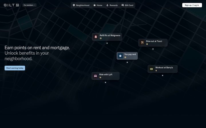 Screenshot of biltrewards.com
